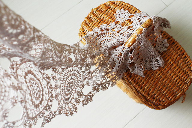 Openwork crochet wrap made from the finest yarn – Rozette shawl by ItWasYarn, stylish and breathable summer accessory