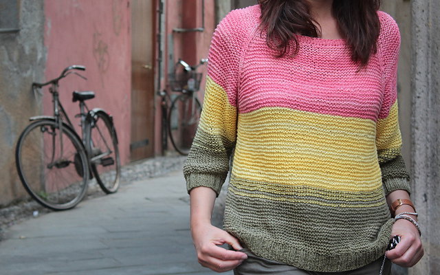 schema maglione di cotone facile