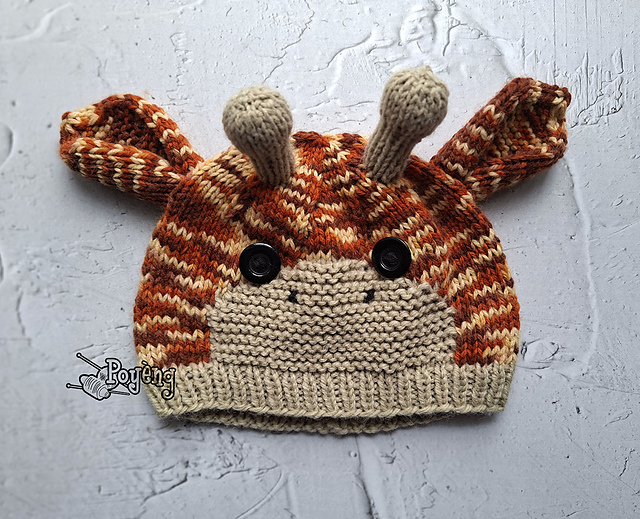 Knitting Pattern: Another Baby Giraffe Hat